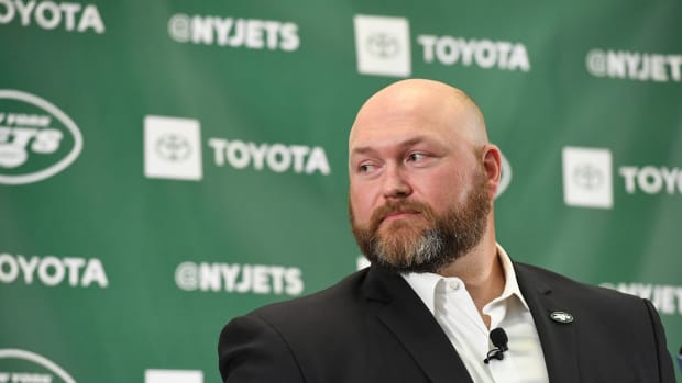 Jets GM Joe Douglas at press conference